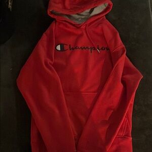 Red Champion Hoodie